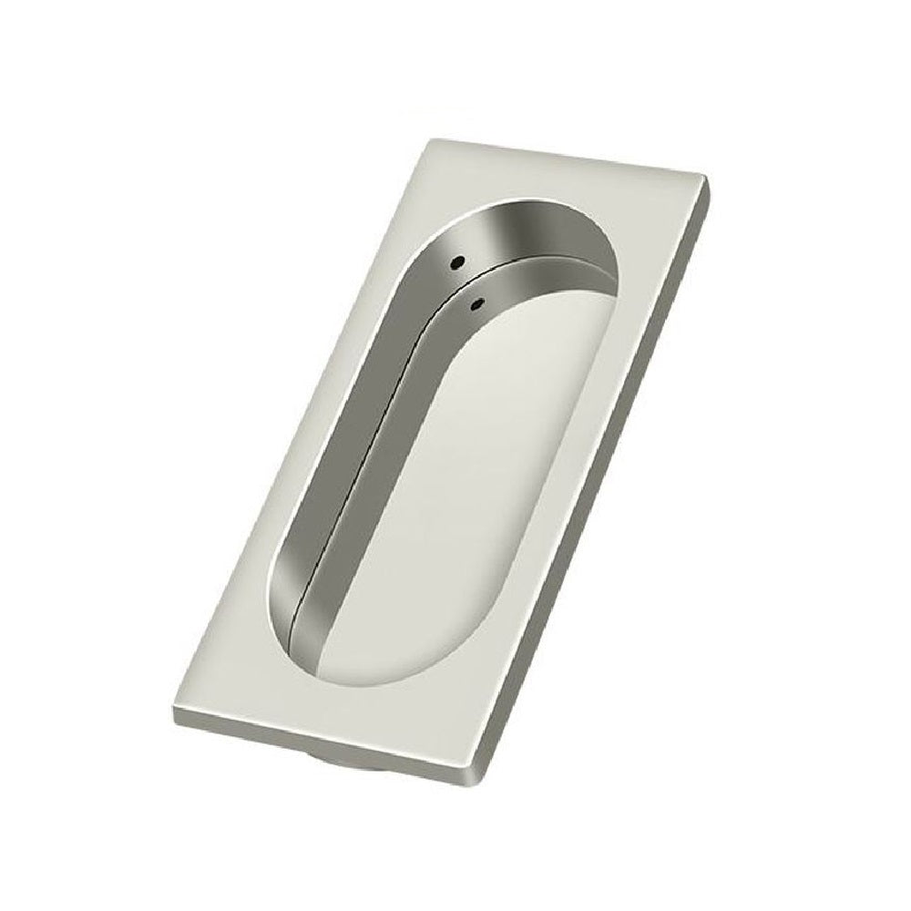 Deltana FP4134U14 Pocket & Sliding Door Flush Pull, Large, Polished Nickel