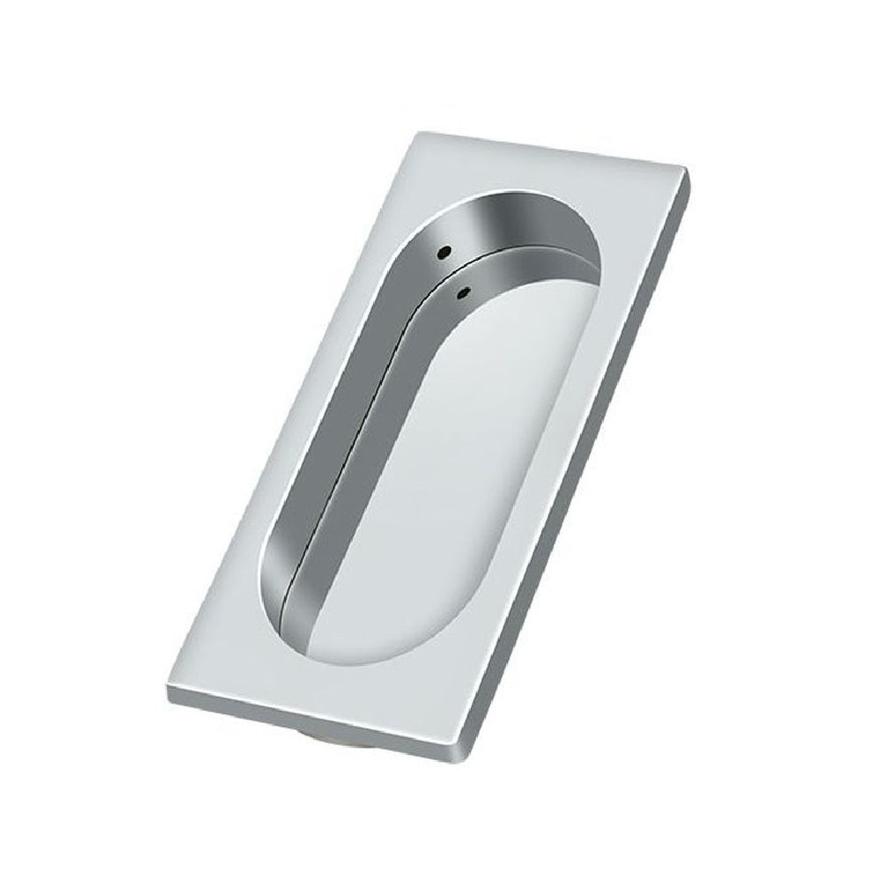 Deltana FP4134U26 Pocket & Sliding Door Flush Pull, Large, Polished Chrome