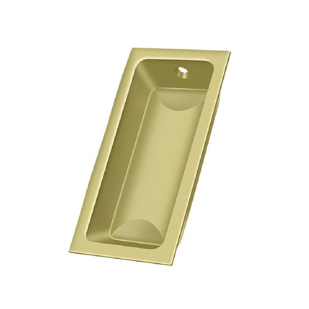 Deltana FP227U3 Pocket & Sliding Door Large Flush Pull, Polished Brass