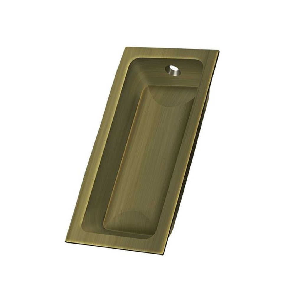Deltana FP227U5 Pocket & Sliding Door Large Flush Pull, Antique Brass