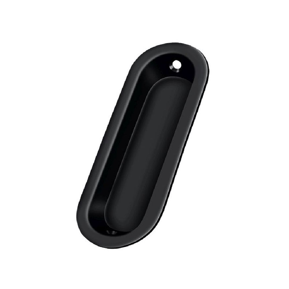 Deltana FP223U19 Pocket & Sliding Door Oblong Flush Pull, Black