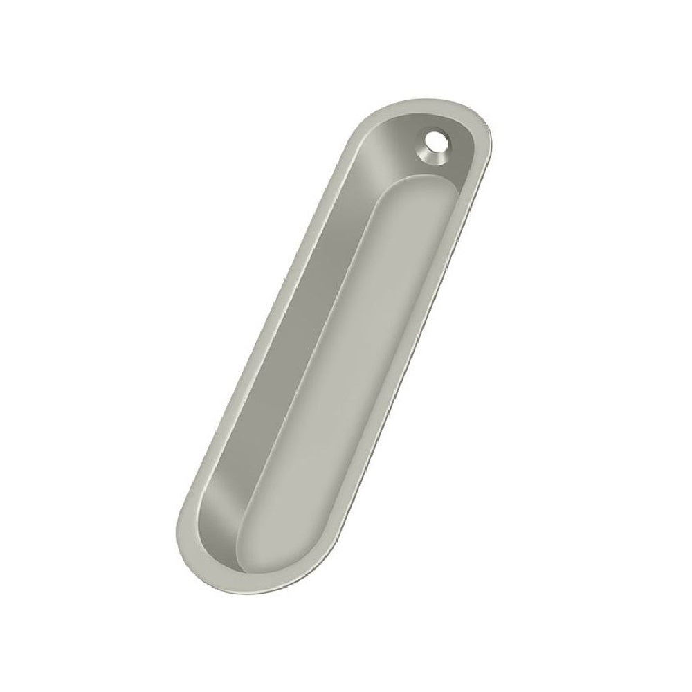 Deltana FP828U15 Pocket & Sliding Door Oblong Flush Pull, Brushed Nickel