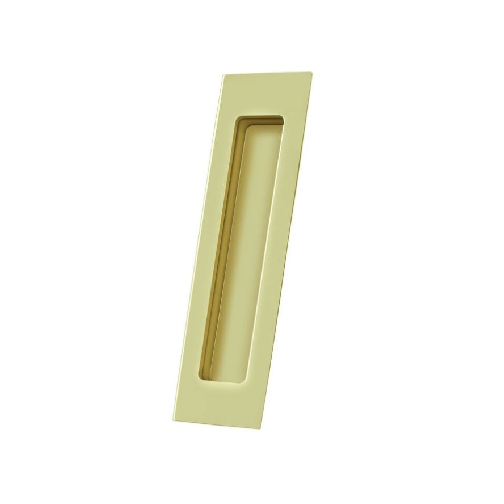 Deltana FP7178U3 Pocket & Sliding Door Rectangular Flush Pull, Polished Brass