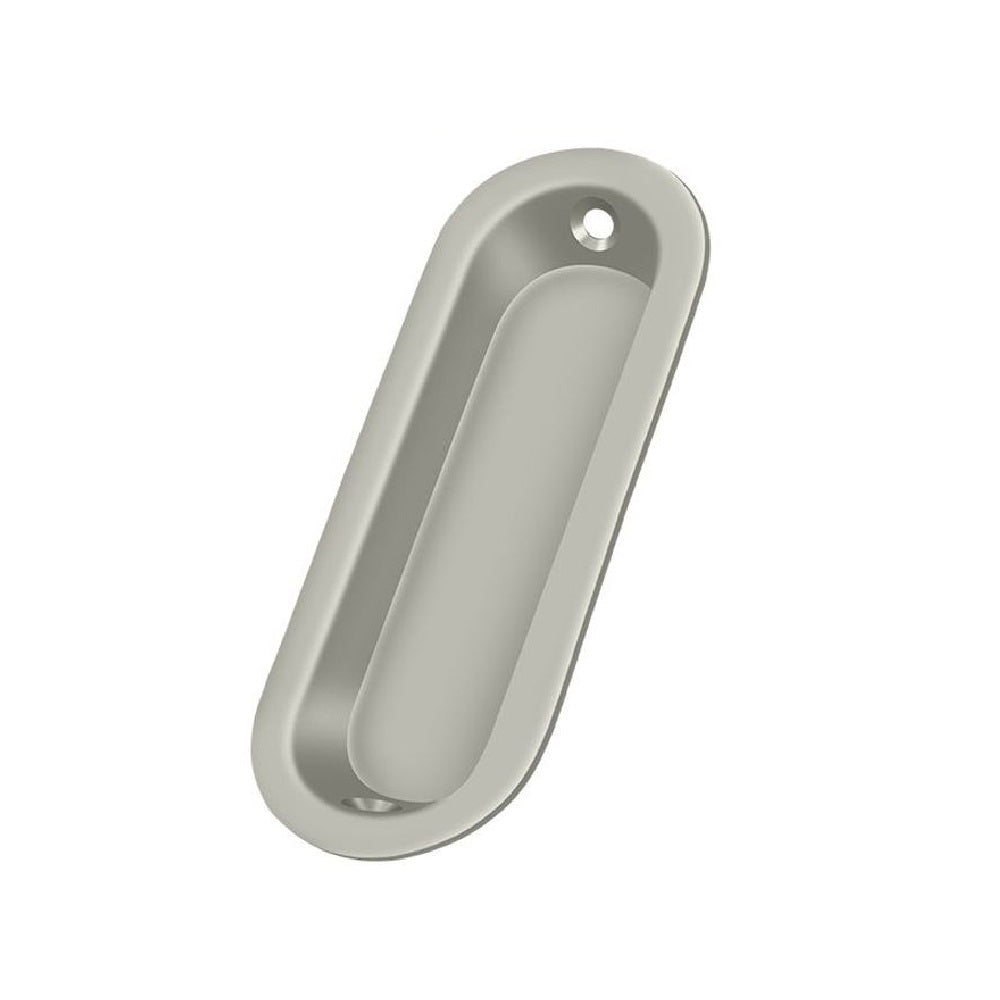 Deltana FP223U15 Pocket & Sliding Door Oblong Flush Pull, Brushed Nickel