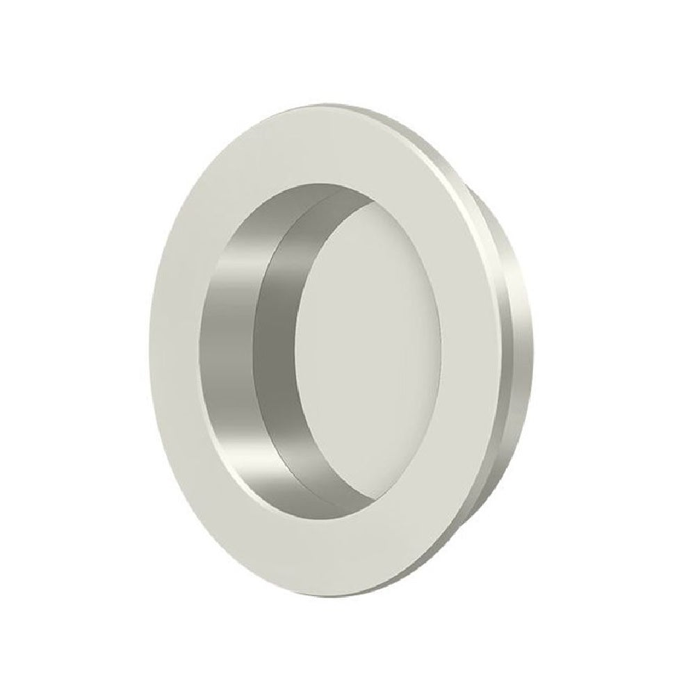Deltana FP238U14 Pocket & Sliding Door Round Flush Pull, Polished Nickel
