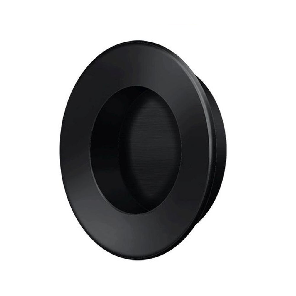 Deltana FP178U19 Pocket & Sliding Door Round Flush Pull, Black