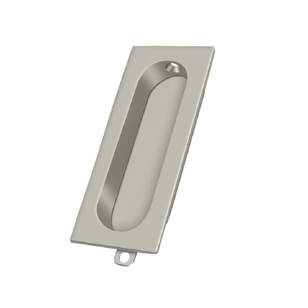 Deltana FP222U15 Pocket & Sliding Door Rectangle Flush Pull, Brushed Nickel