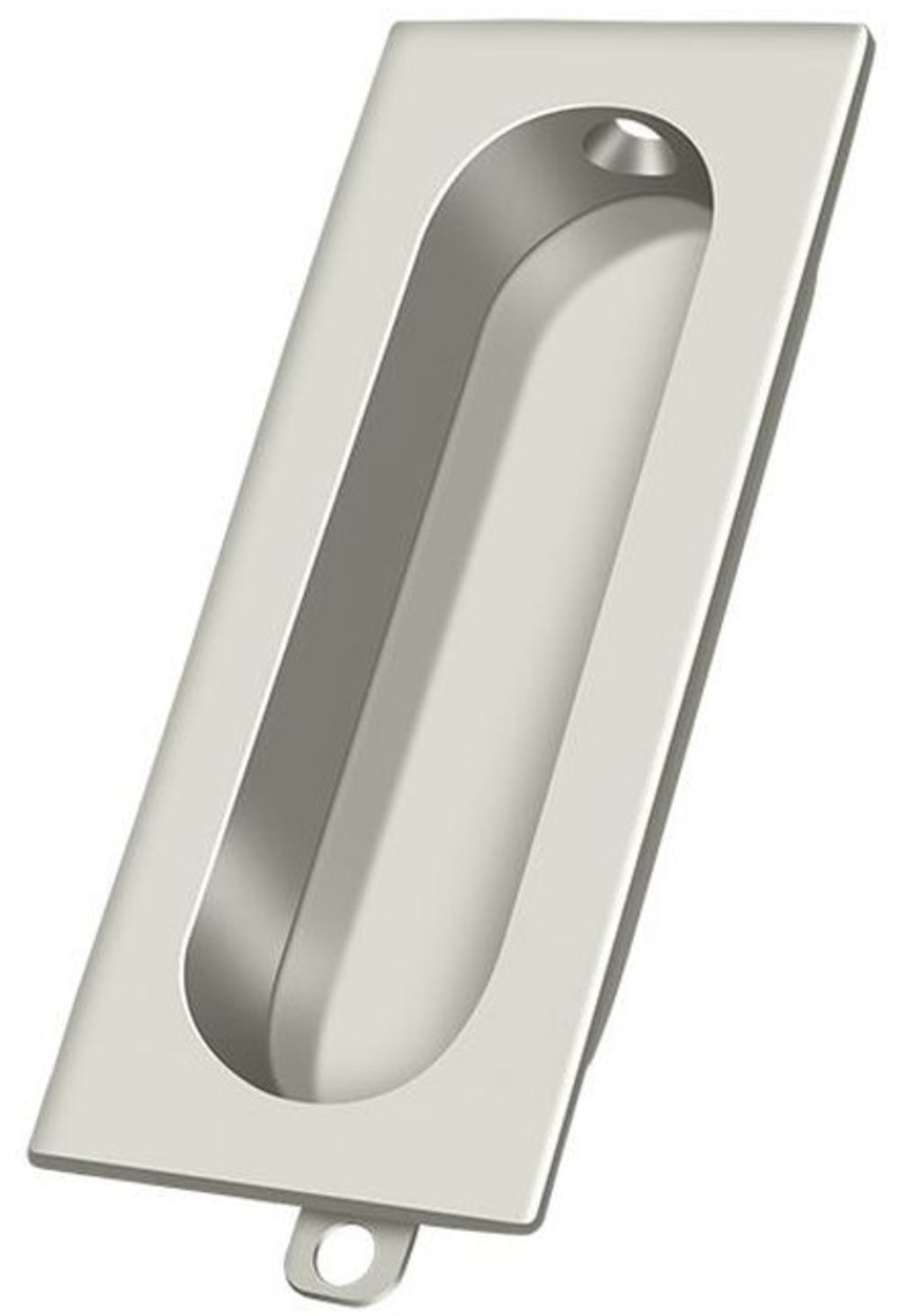 Deltana FP222U14 Rectangle Flush Pull, Bright Nickel