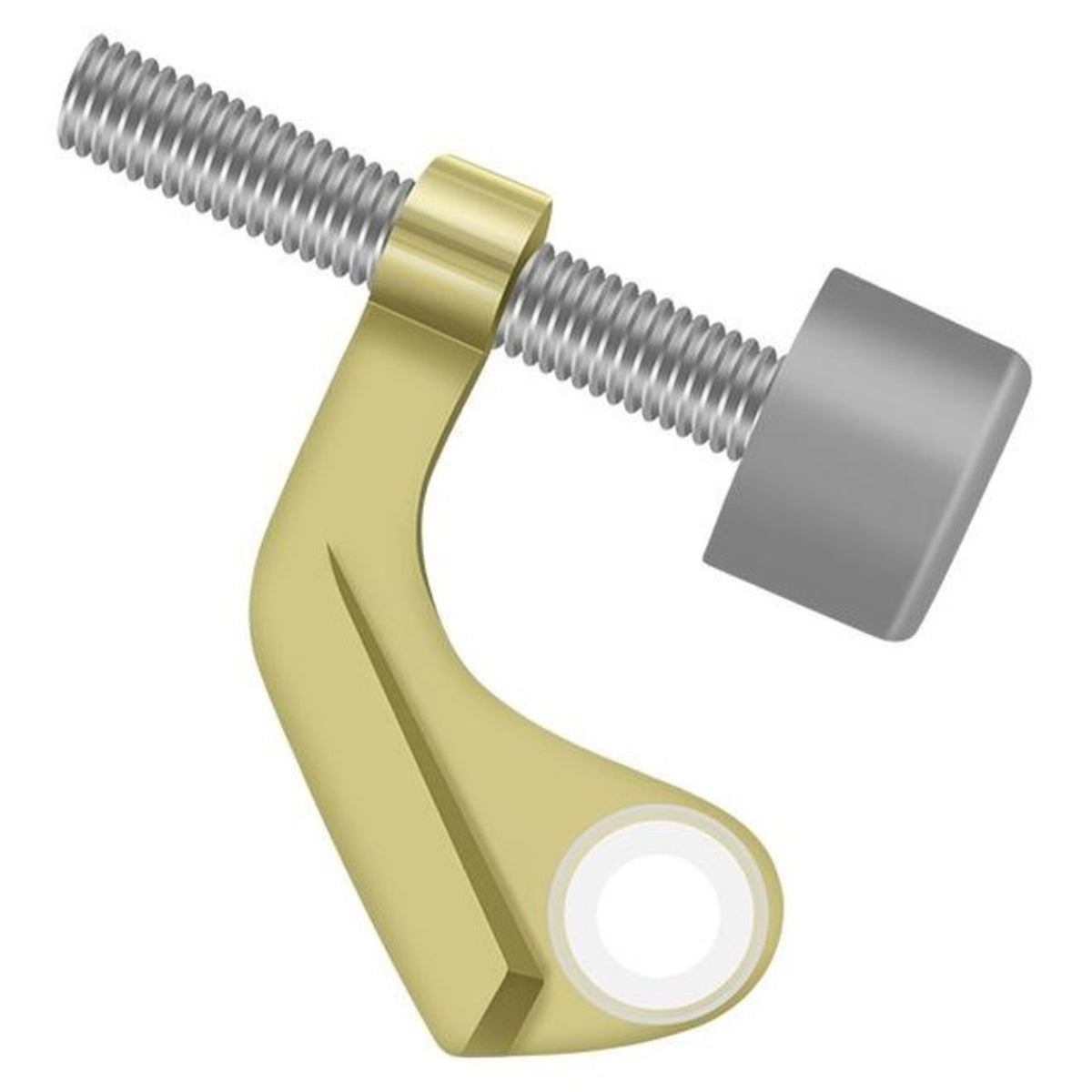Deltana HPS88U3 Hinge Pin Door Stop, Bright Brass
