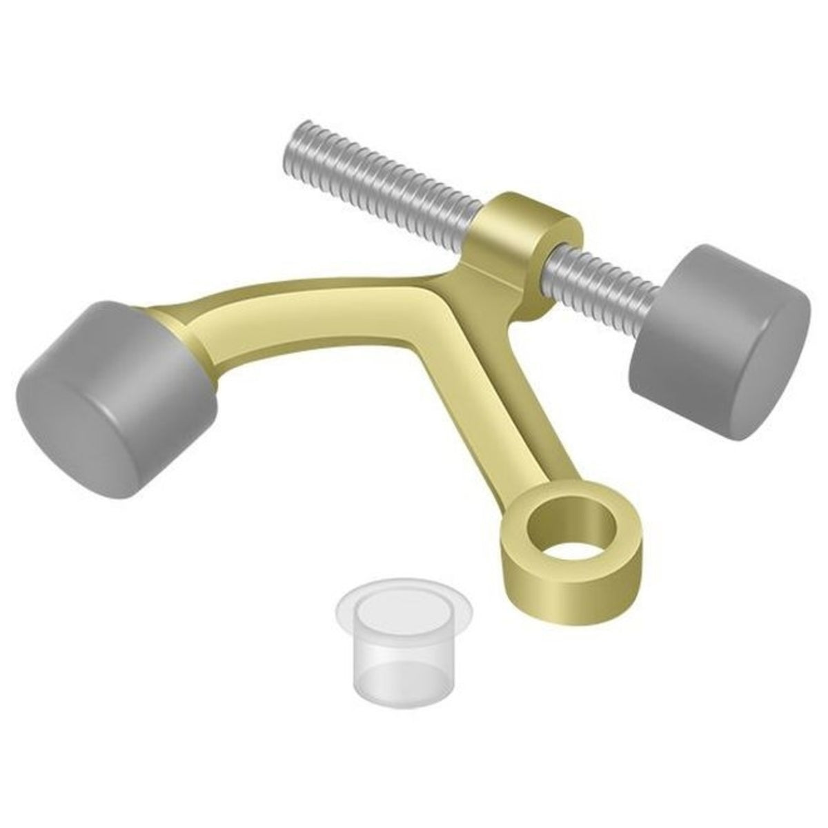 Deltana HP70U3 Hinge Pin Door Stop, Bright Brass