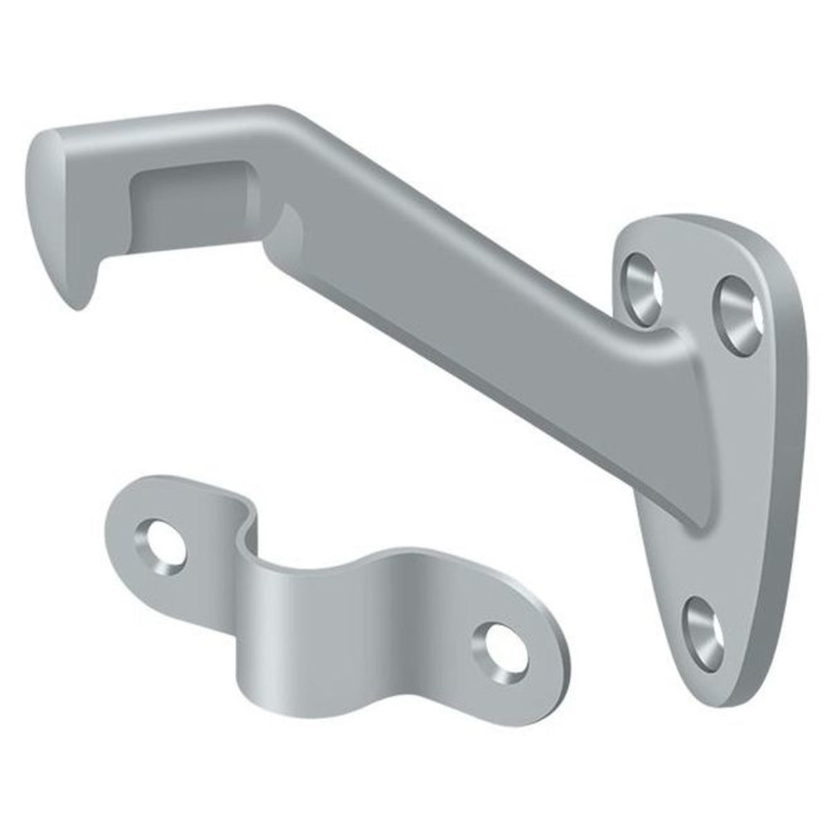 Deltana HRB325U26D Hand Rail Brackets, Satin Chrome