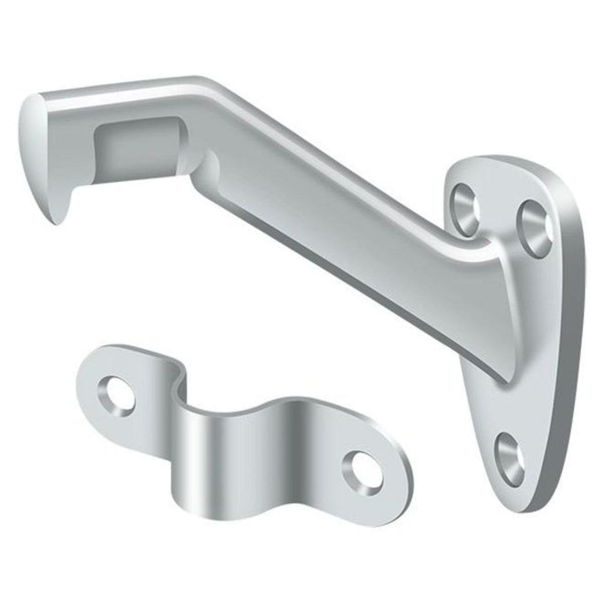 Deltana HRB325U26 Hand Rail Brackets, Bright Chrome