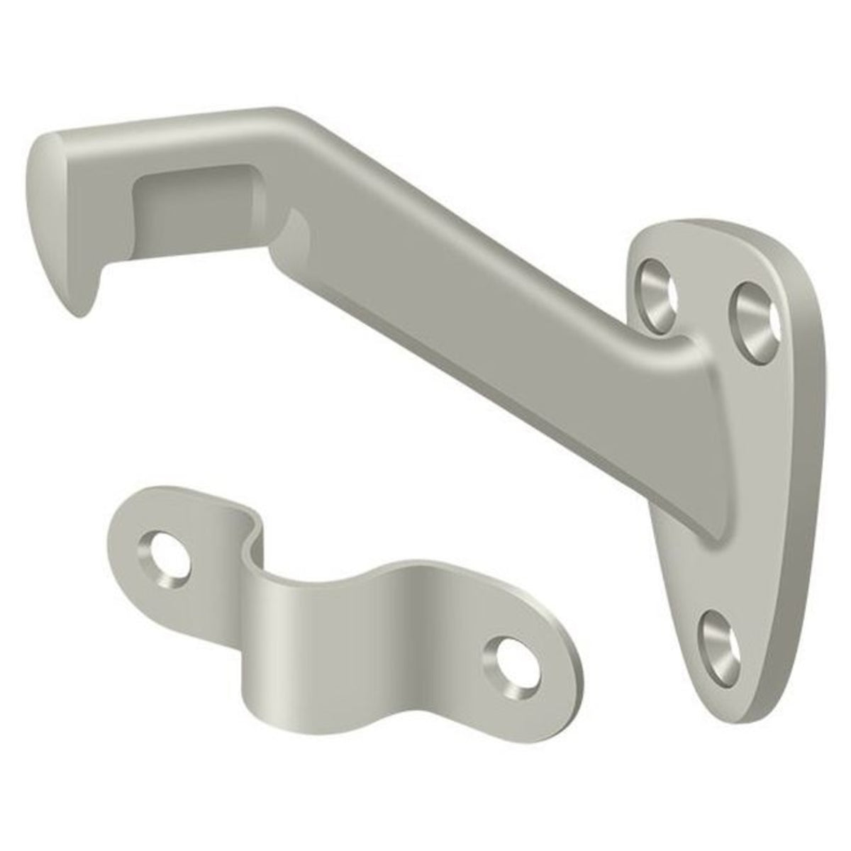 Deltana HRB325U15 Hand Rail Brackets, Satin Nickel