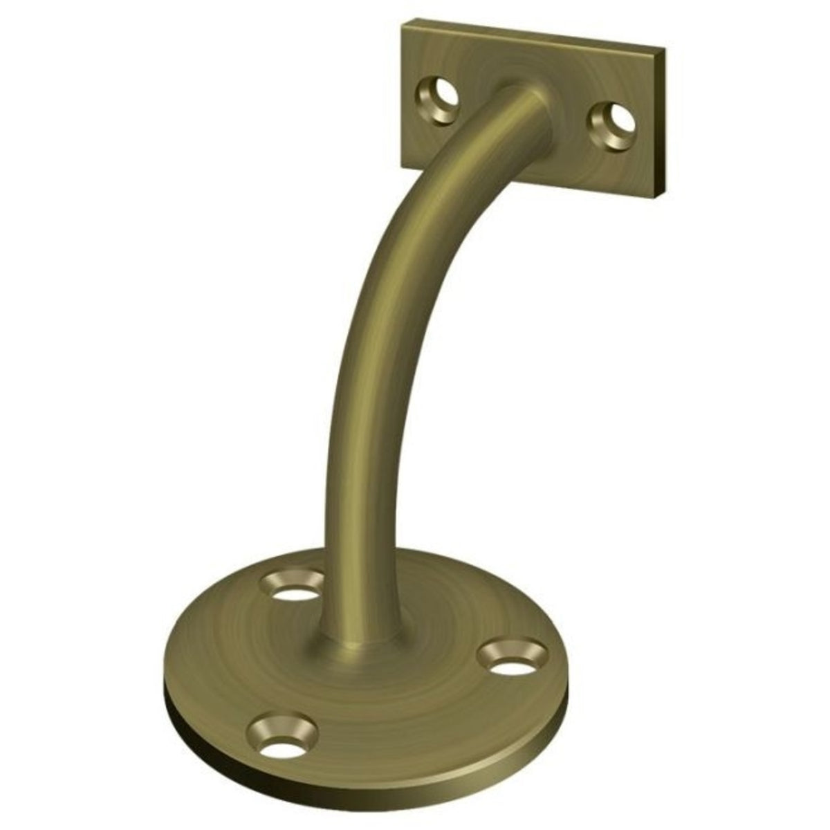 Deltana HRC175U5 Hand Rail Brackets, Antique Brass