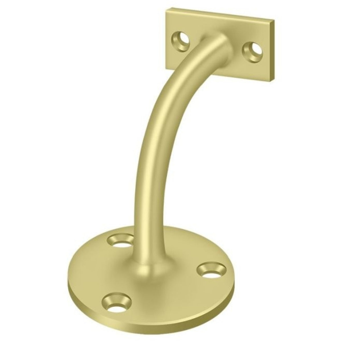 Deltana HRC175U3 Hand Rail Brackets, Bright Brass