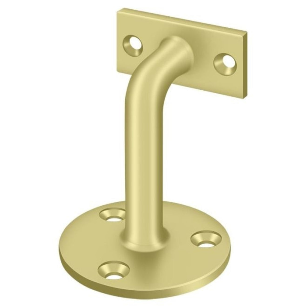 Deltana HRC253U3 Hand Rail Brackets, Bright Brass