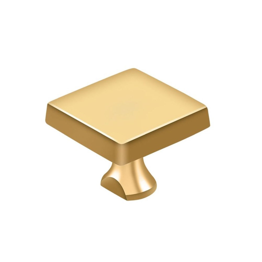 Deltana KBSCR003 Square Knob For Heavy Duty Bolt, Lifetime Brass