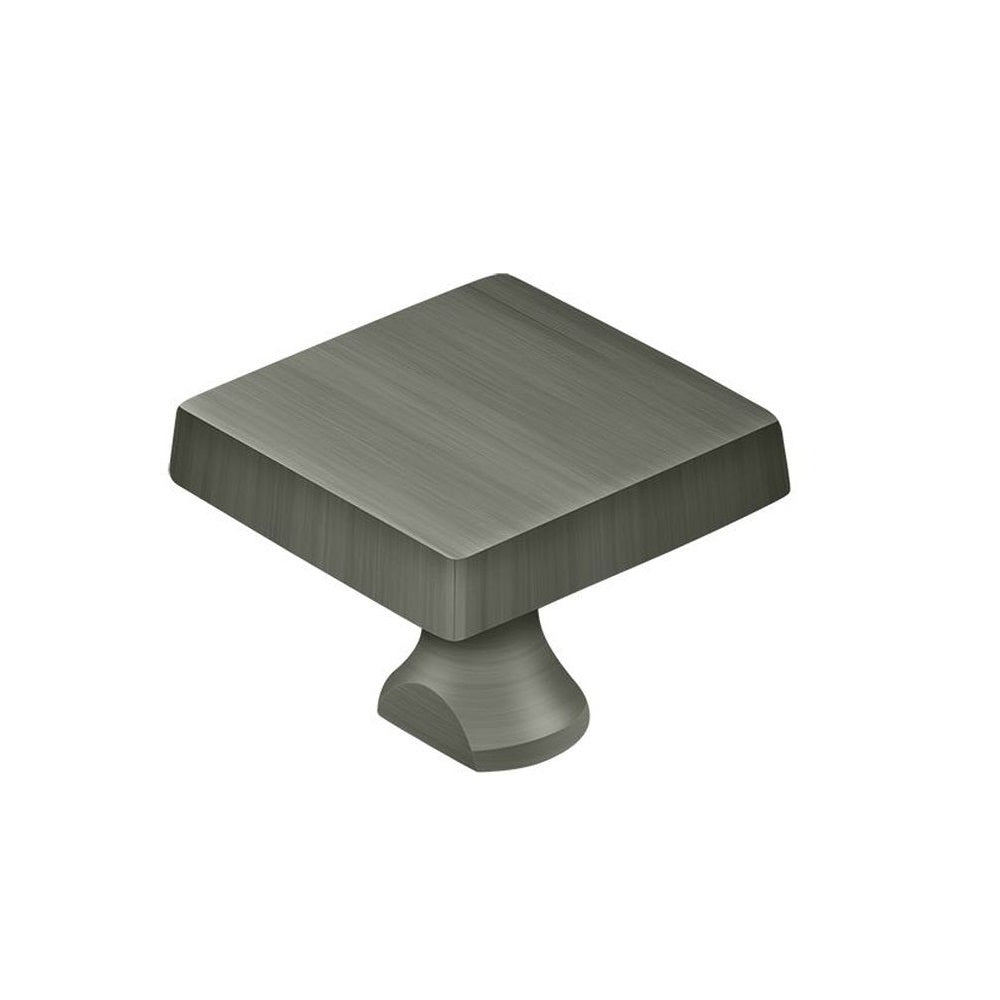 Deltana KBSU15A Square Knob For Heavy Duty Bolt, Antique Nickel