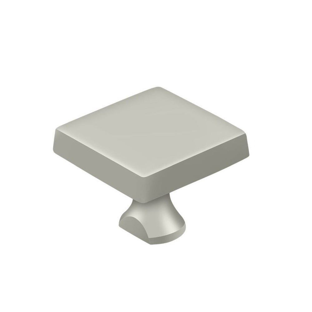 Deltana KBSU15 Square Knob For Heavy Duty Bolt, Brushed Nickel