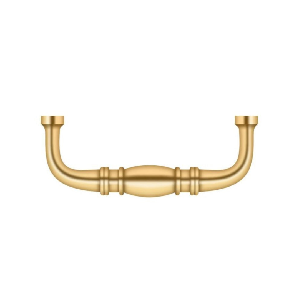 Deltana K4473CR003 Colonial Cabinet Wire Pull, 3", Lifetime Brass