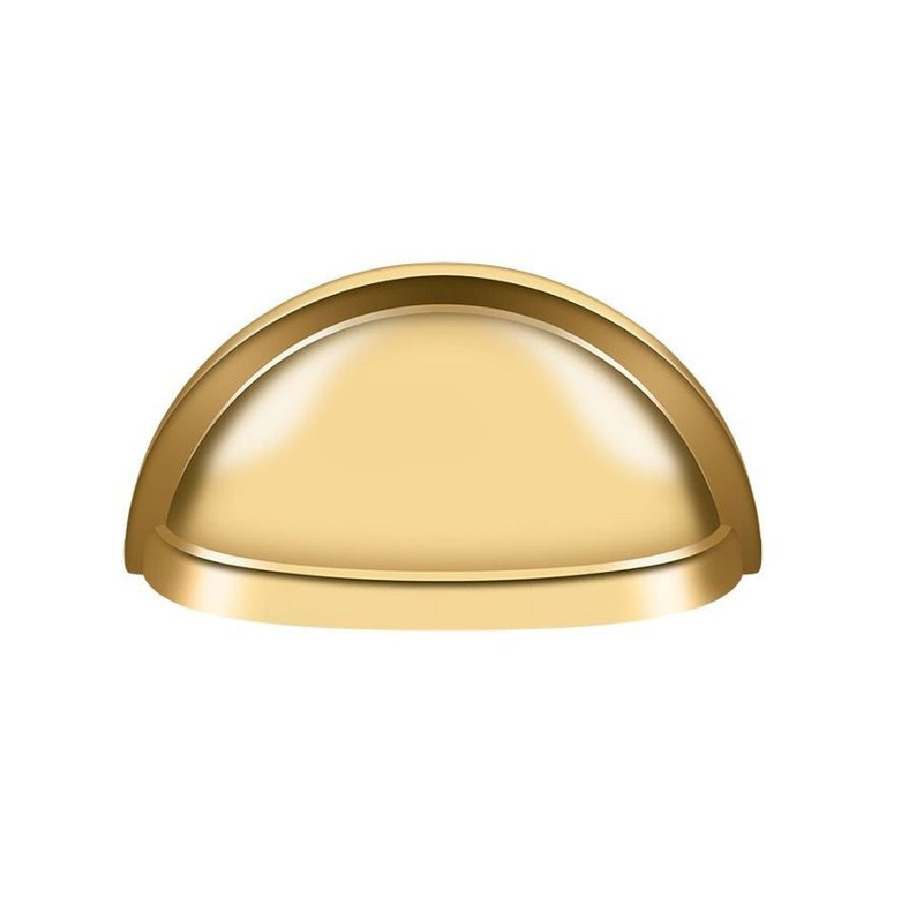 Deltana K43CR003 Oval Cabinet & Drawer Shell Pull, Lifetime Brass