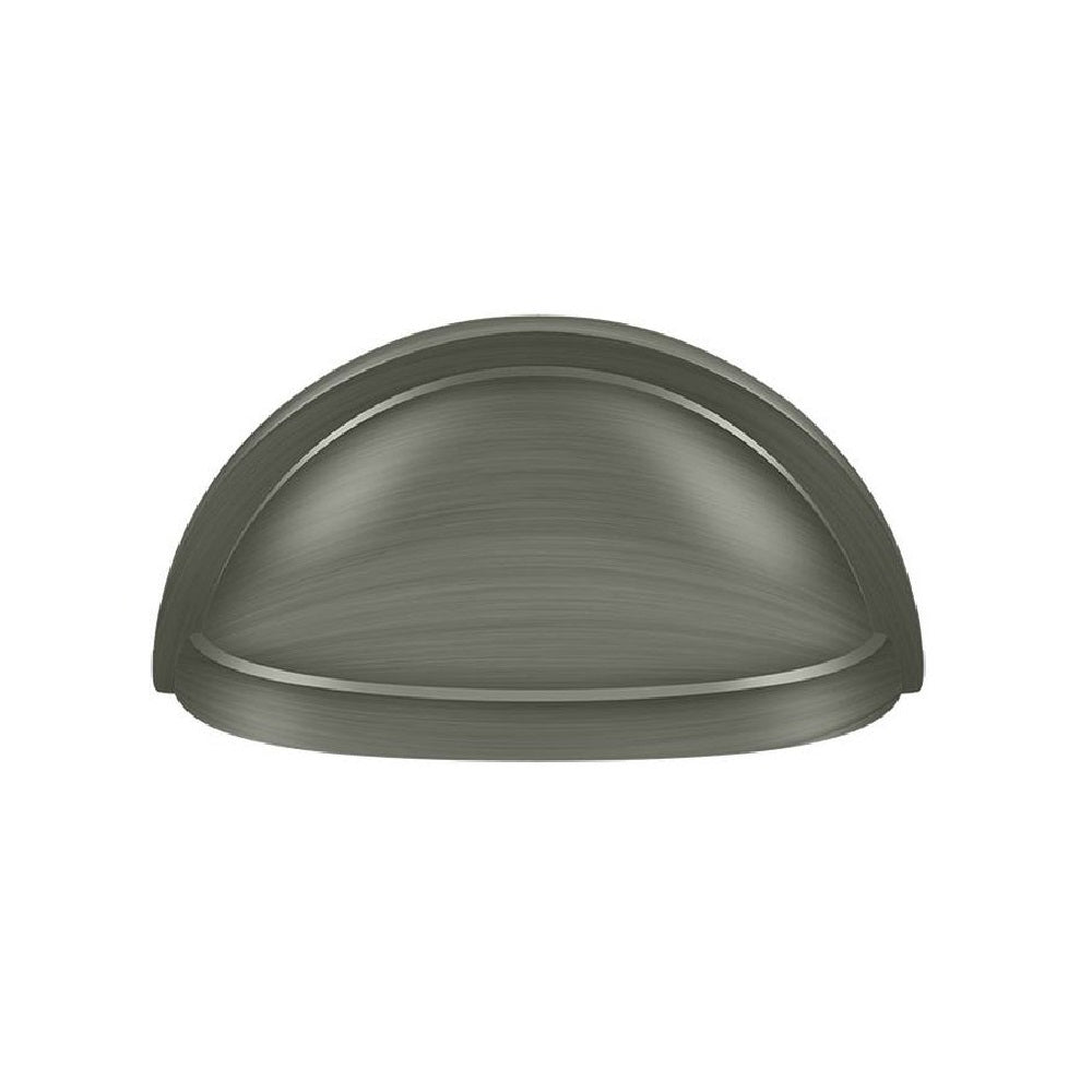 Deltana K43U15A Oval Cabinet & Drawer Shell Pull, Antique Nickel