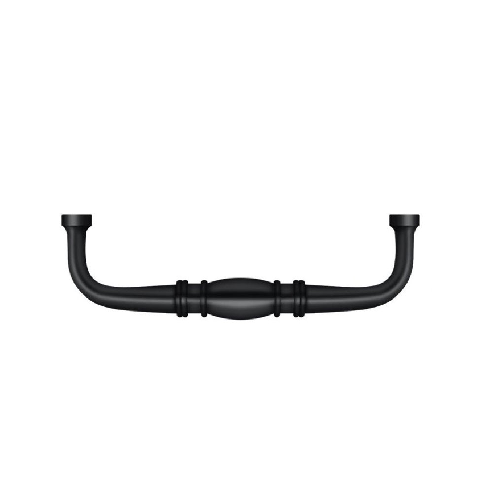 Deltana K4474U19 Colonial Cabinet Wire Pull, 4", Black