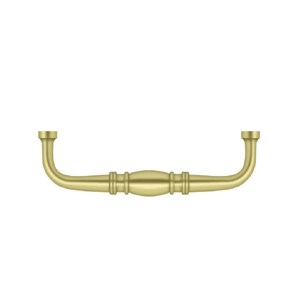 Deltana K4474U3 Colonial Cabinet Wire Pull, 4", Polished Brass