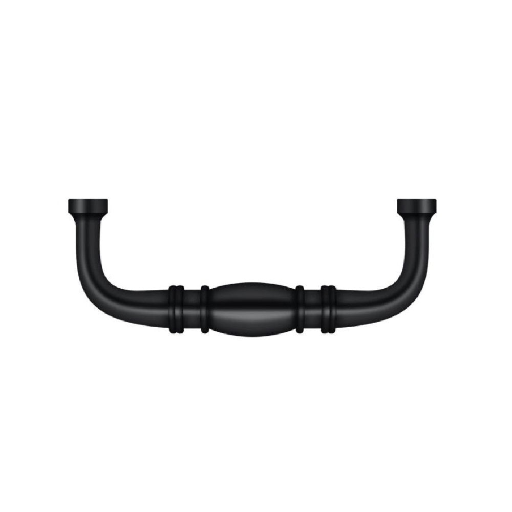 Deltana K4473U19 Colonial Cabinet Wire Pull, 3", Black
