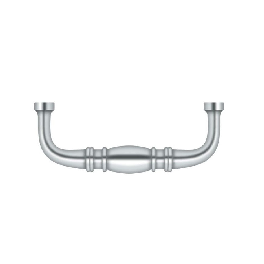 Deltana K4473U26 Colonial Cabinet Wire Pull, 3", Polished Chrome