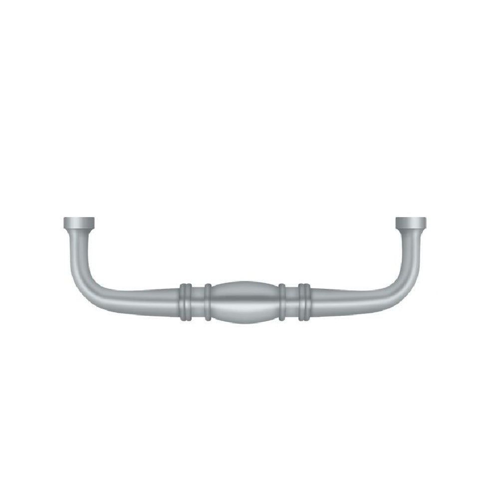 Deltana K4474U26D Colonial Cabinet Wire Pull, 4", Brushed Chrome