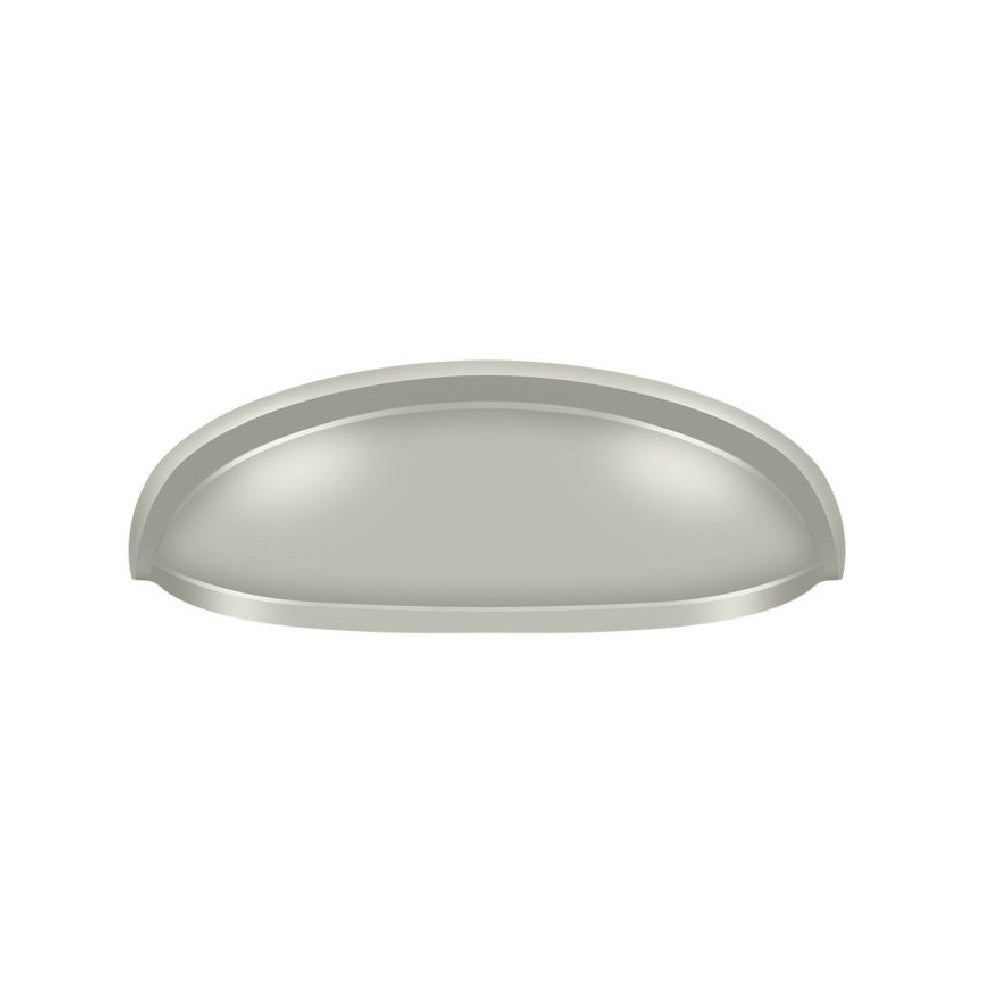 Deltana K407U15 Elongated Cabinet & Drawer Shell Pull, Brushed Nickel