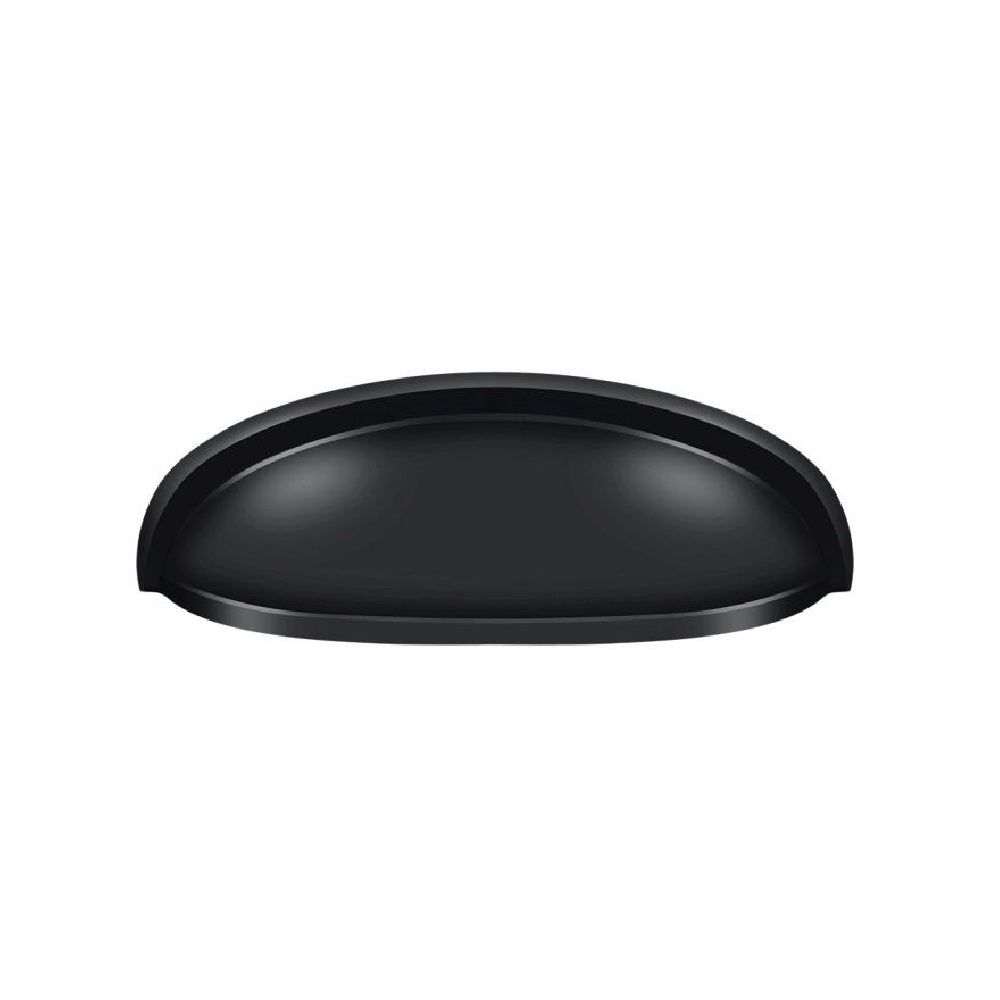Deltana K407U19 Elongated Cabinet & Drawer Shell Pull, Black