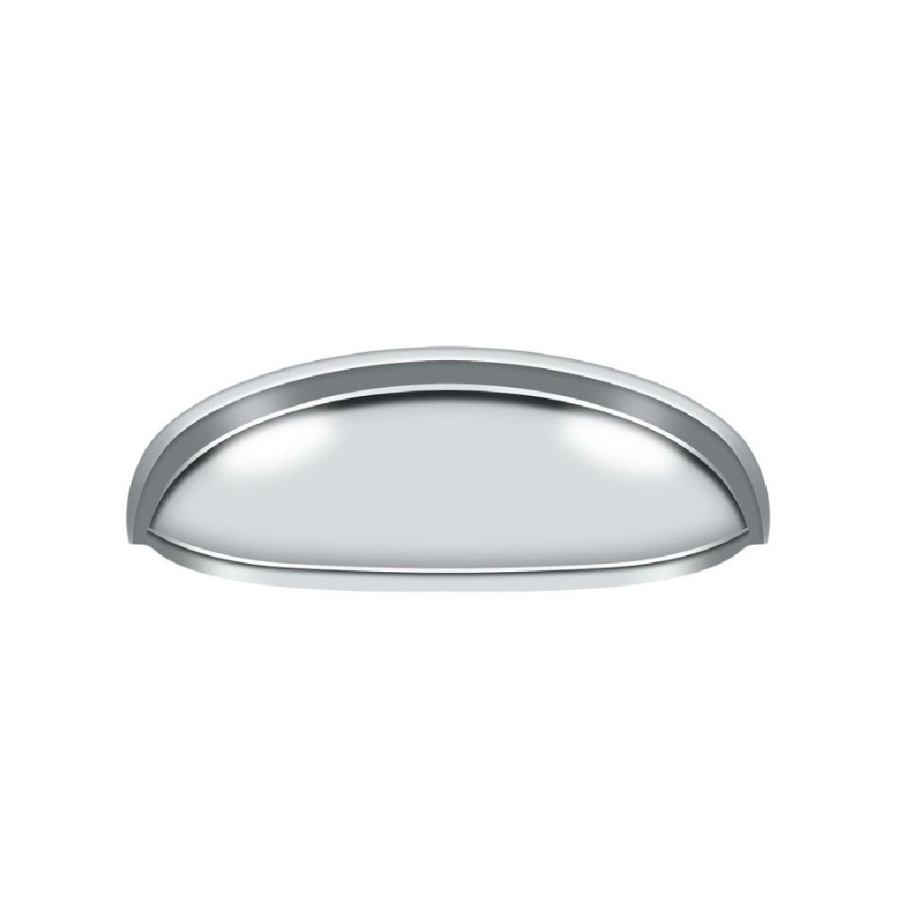 Deltana K407U26 Elongated Cabinet & Drawer Shell Pull, Polished Chrome