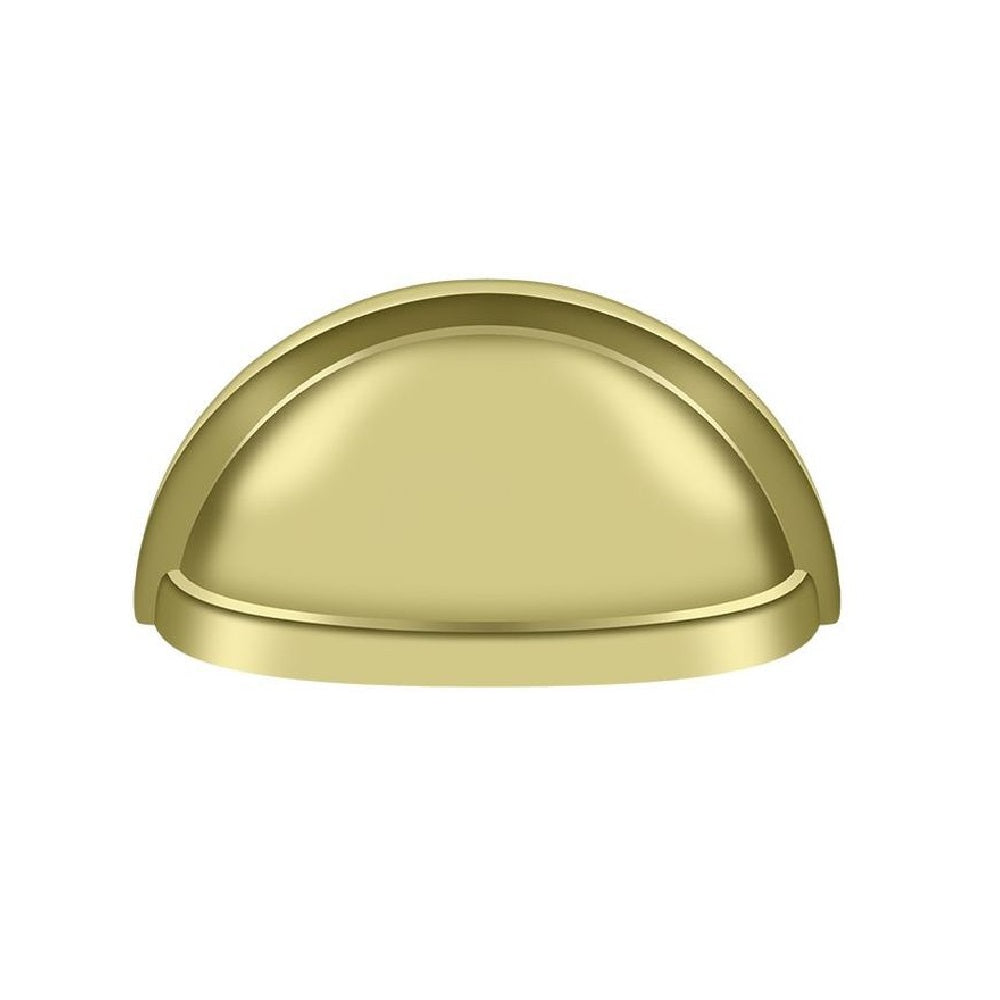 Deltana K43U3 Oval Cabinet & Drawer Shell Pull, Polished Brass