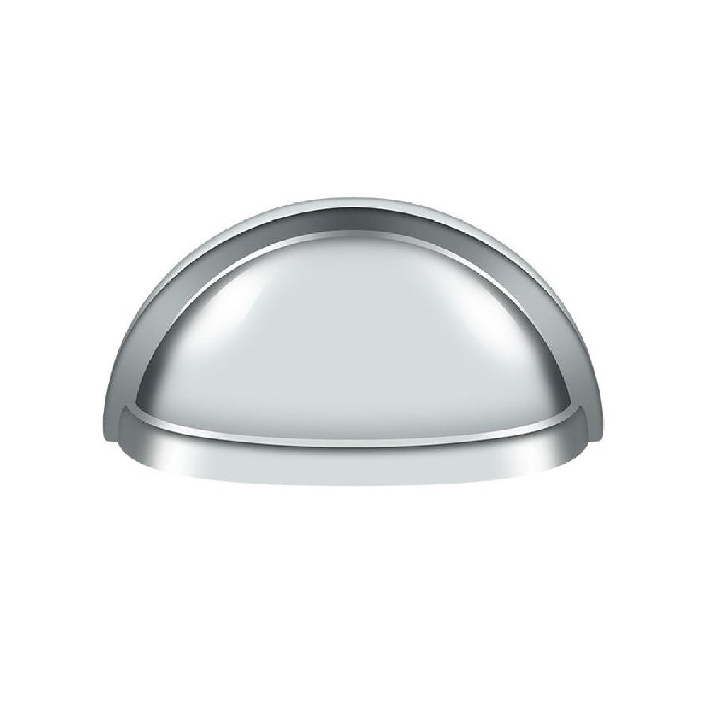 Deltana K43U26 Oval Cabinet & Drawer Shell Pull, Polished Chrome