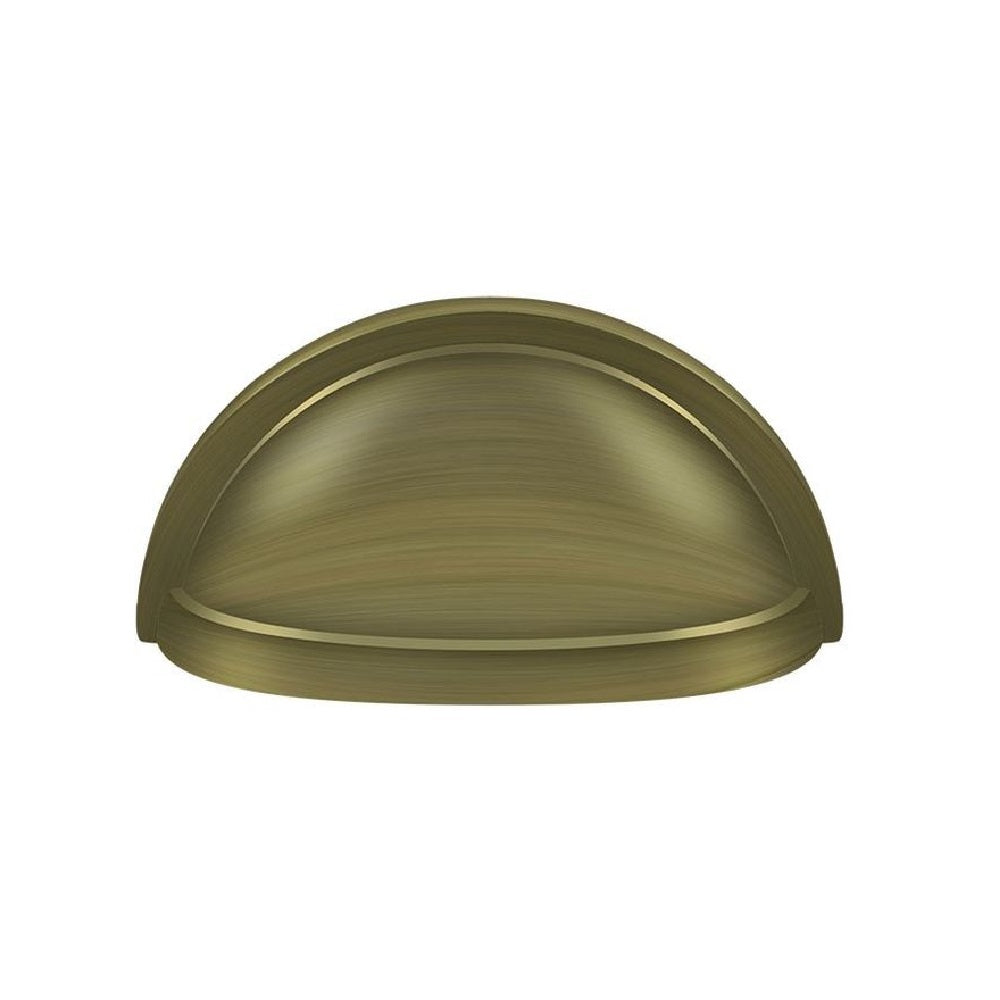 Deltana K43U5 Oval Cabinet & Drawer Shell Pull, Antique Brass