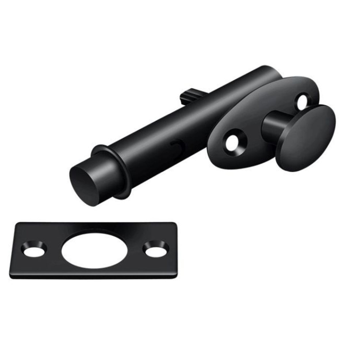 Deltana MB175U19 Mortise Bolt, Black