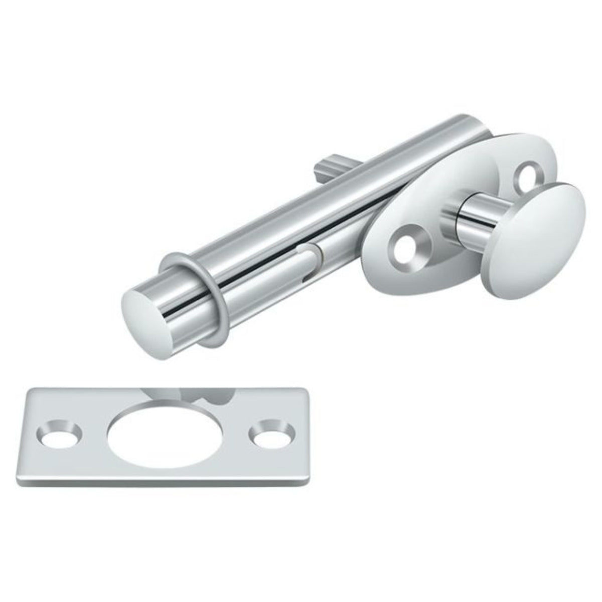 Deltana MB175U26 Mortise Bolt, Bright Chrome