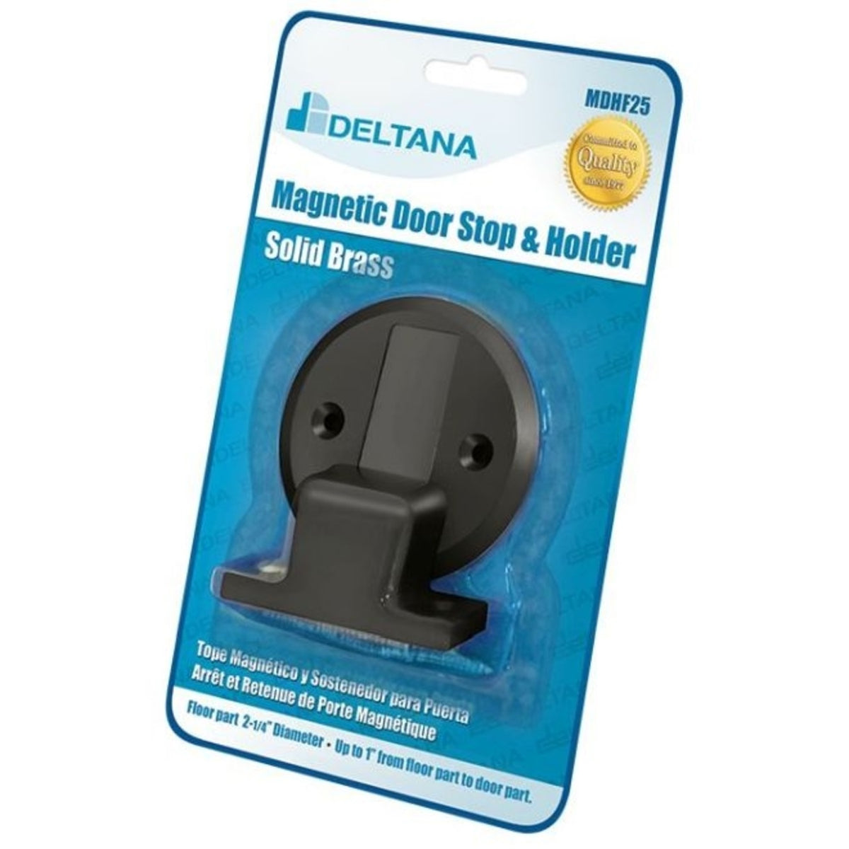 Deltana MDHF25BP10B Magnetic Door Holder Flush, Oil Rubbed Bronze
