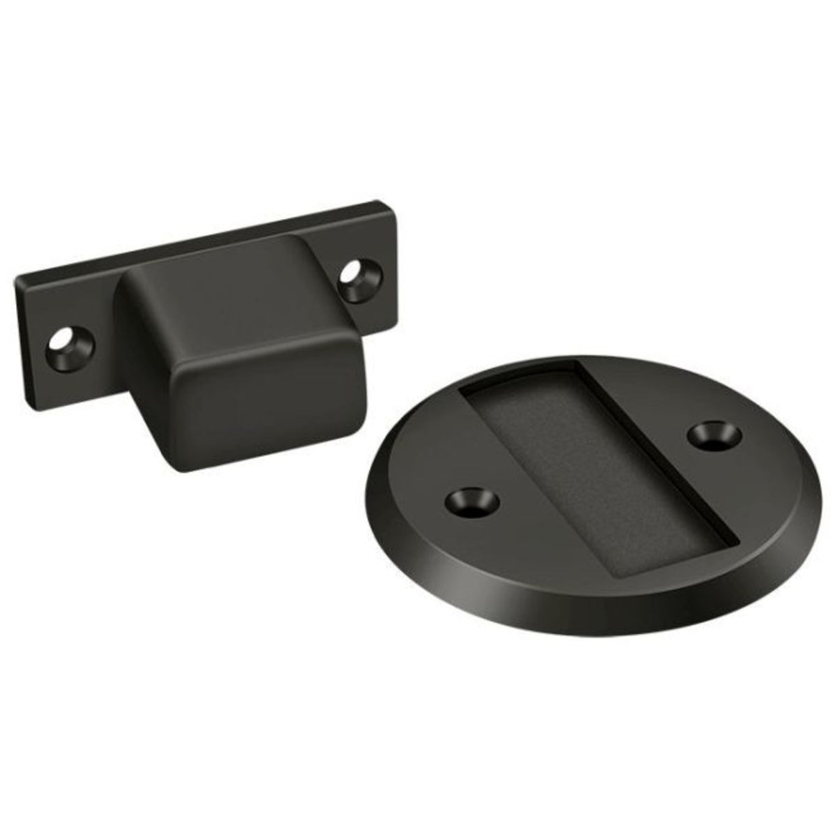Deltana MDHF25U10B Magnetic Door Holder Flush, Oil Rubbed Bronze