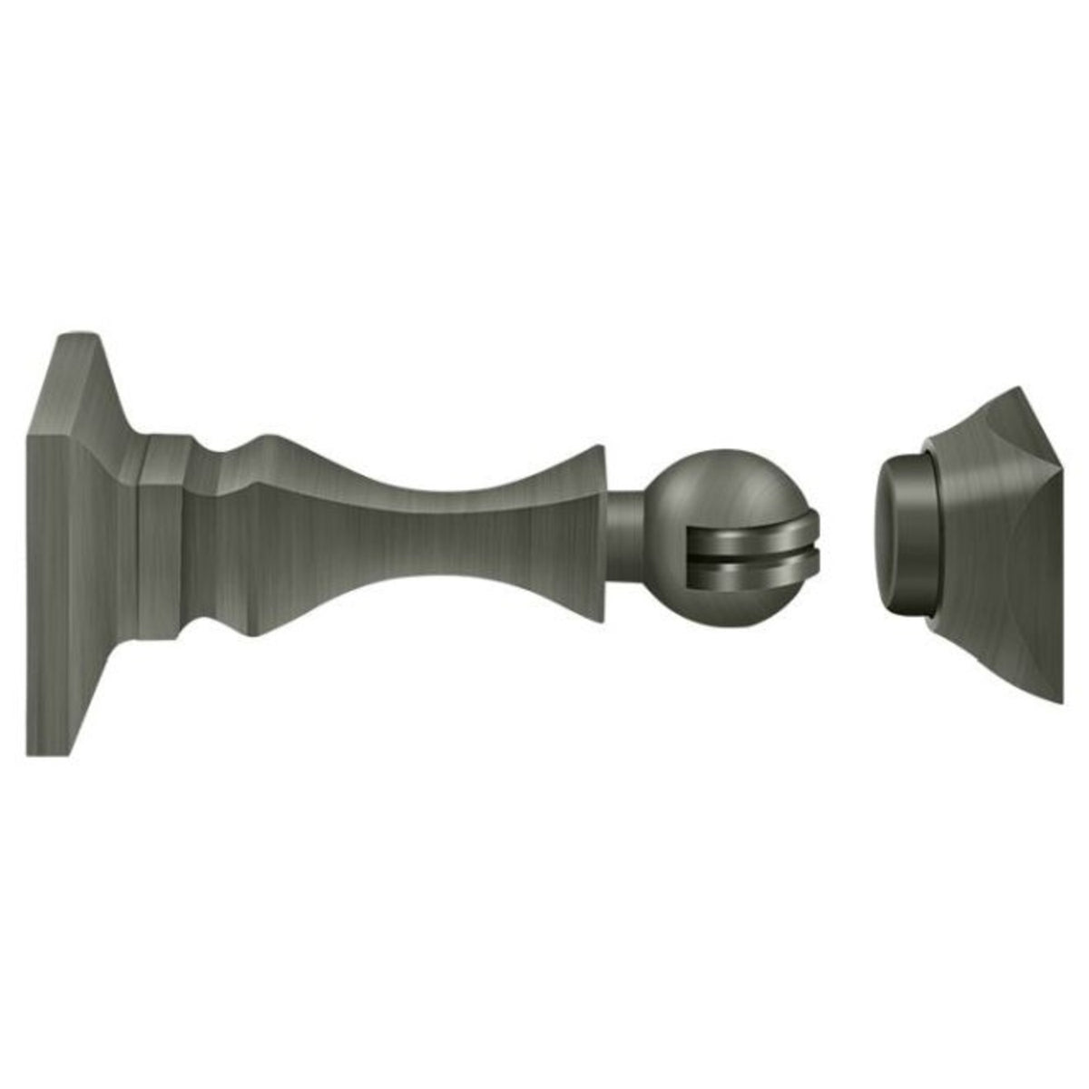 Deltana MDH35U15A Magnetic Door Holder, Antique Nickel, 3-1/2"