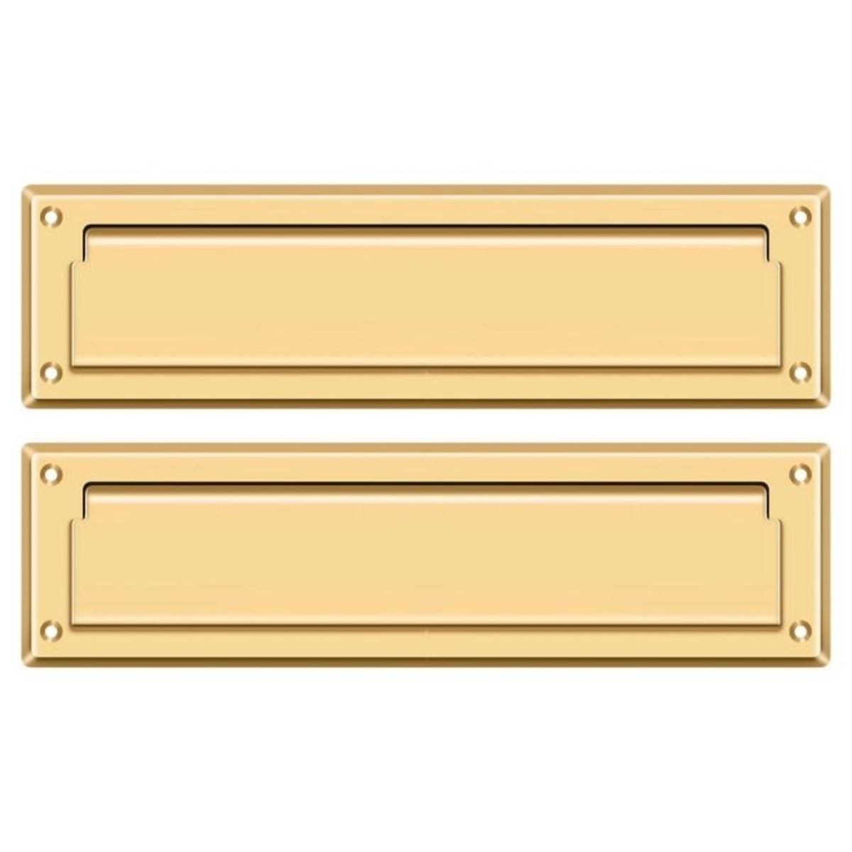 Deltana MS212CR003 Mail Slot With Interior Flap, Lifetime Brass