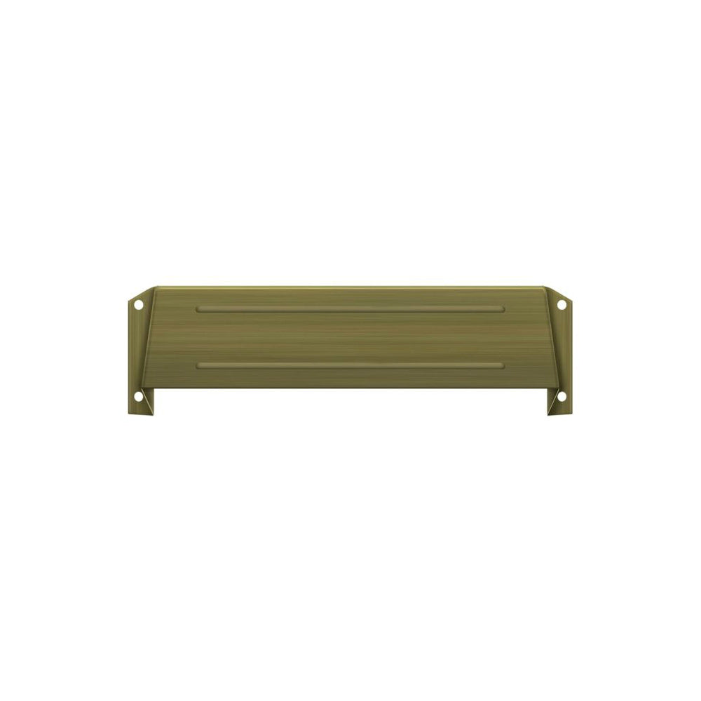 Deltana MSH158U5 Letter Box Hood, Antique Brass