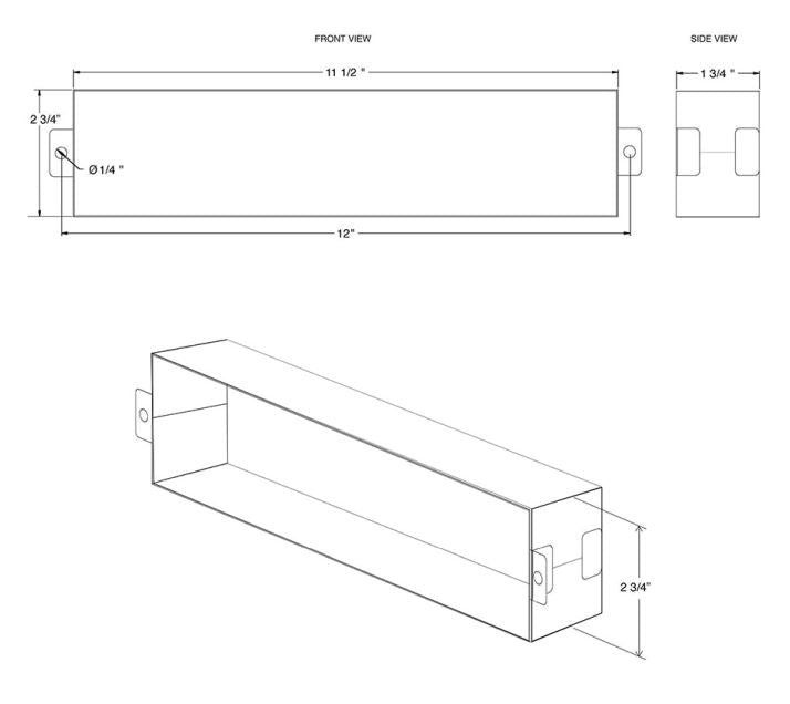 Deltana MSS005 Letter Box Sleeve, Satin Stainless Steel