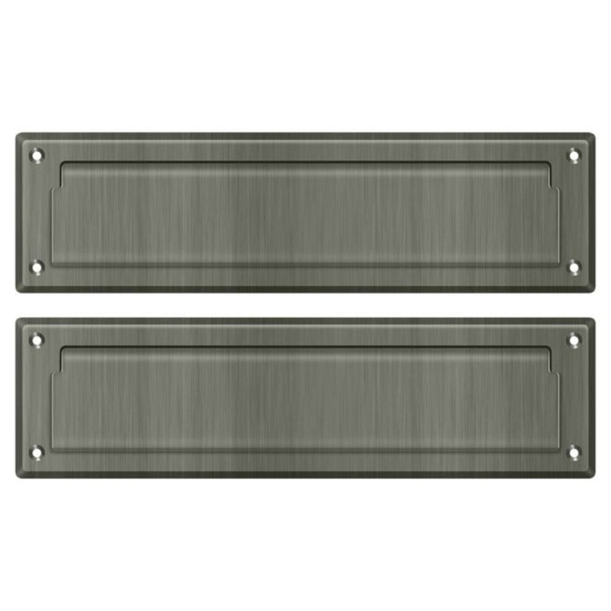 Deltana MS212U15A Mail Slot With Interior Flap, Antique Nickel