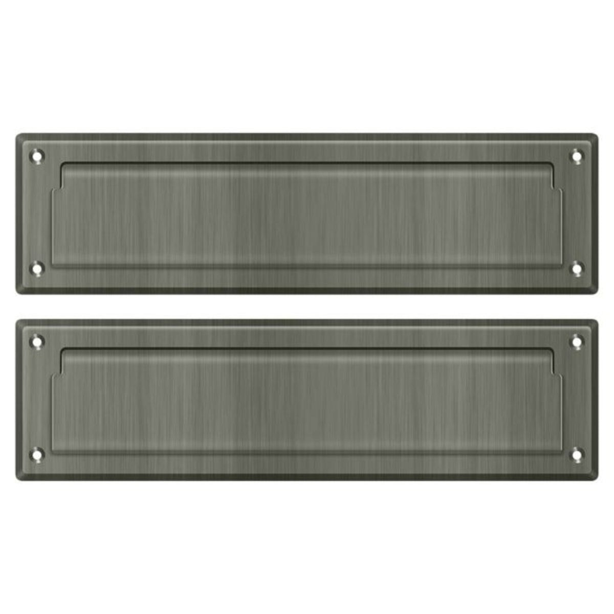 Deltana MS212U15A Mail Slot With Interior Flap, Antique Nickel