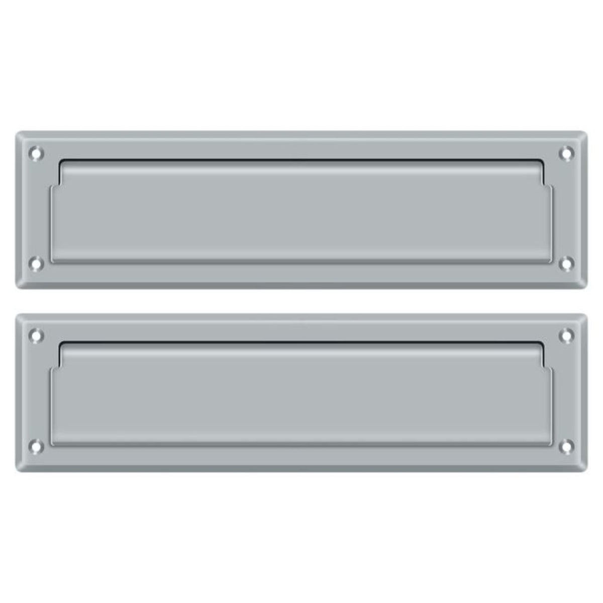 Deltana MS212U26D Mail Slot With Interior Flap, Satin Chrome