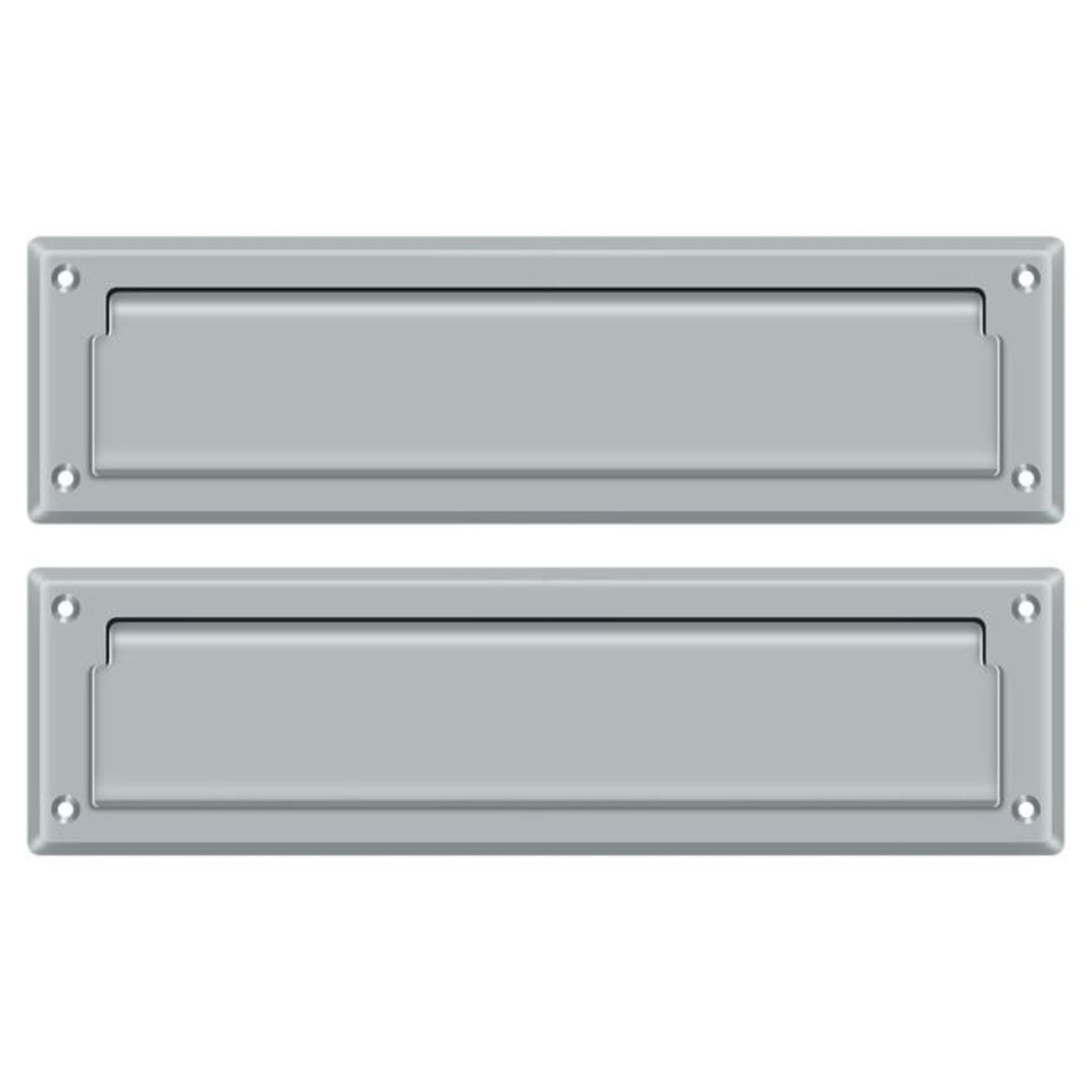 Deltana MS212U26D Mail Slot With Interior Flap, Satin Chrome