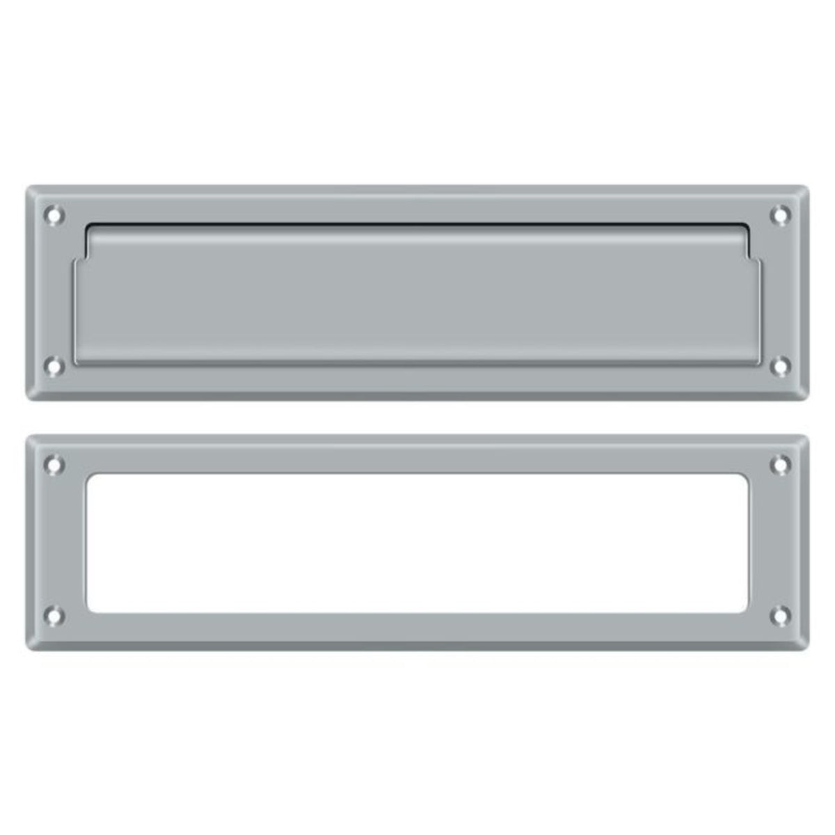 Deltana MS211U26D Mail Slot With Interior Frame, Satin Chrome